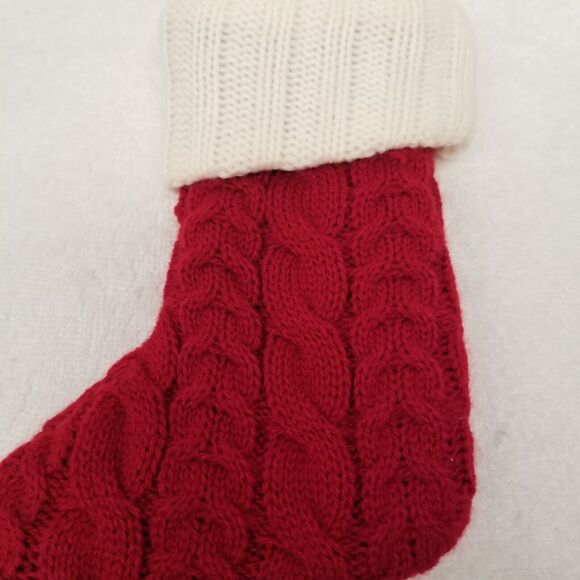 Baby Christmas stocking monogram P seven inches tall - Picture 5 of 6